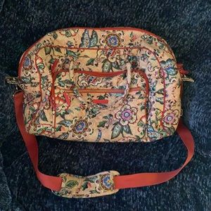 Vera Bradley Multi Colored & Multi Print Large Travel Duffle Bag